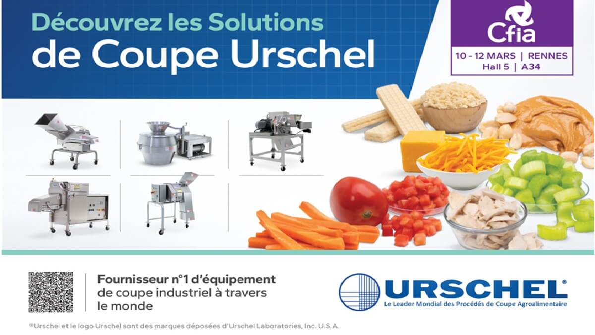 Urschel exhibirá en CFIA Rennes 2026 tres equipos de corte industrial para mejorar rendimiento y reducir costes de línea (1).jpg